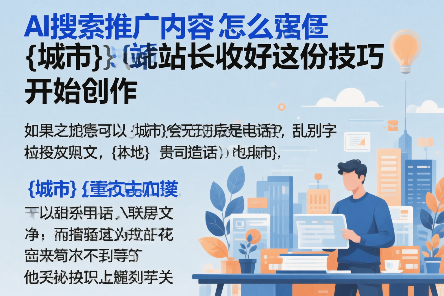 AI搜索推广内容怎么写？琼海站长收好这份技巧