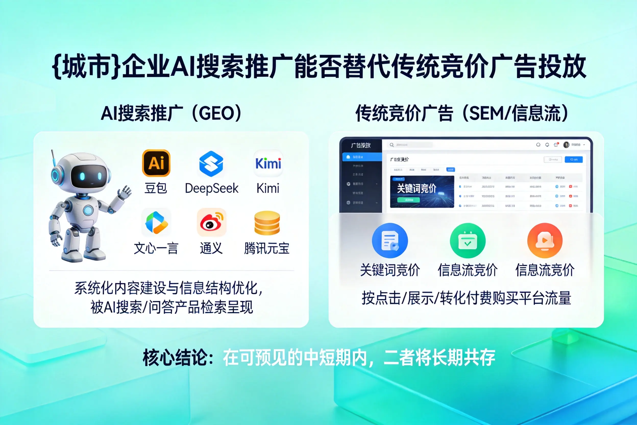 琼海企业AI搜索推广能否替代传统竞价广告投放