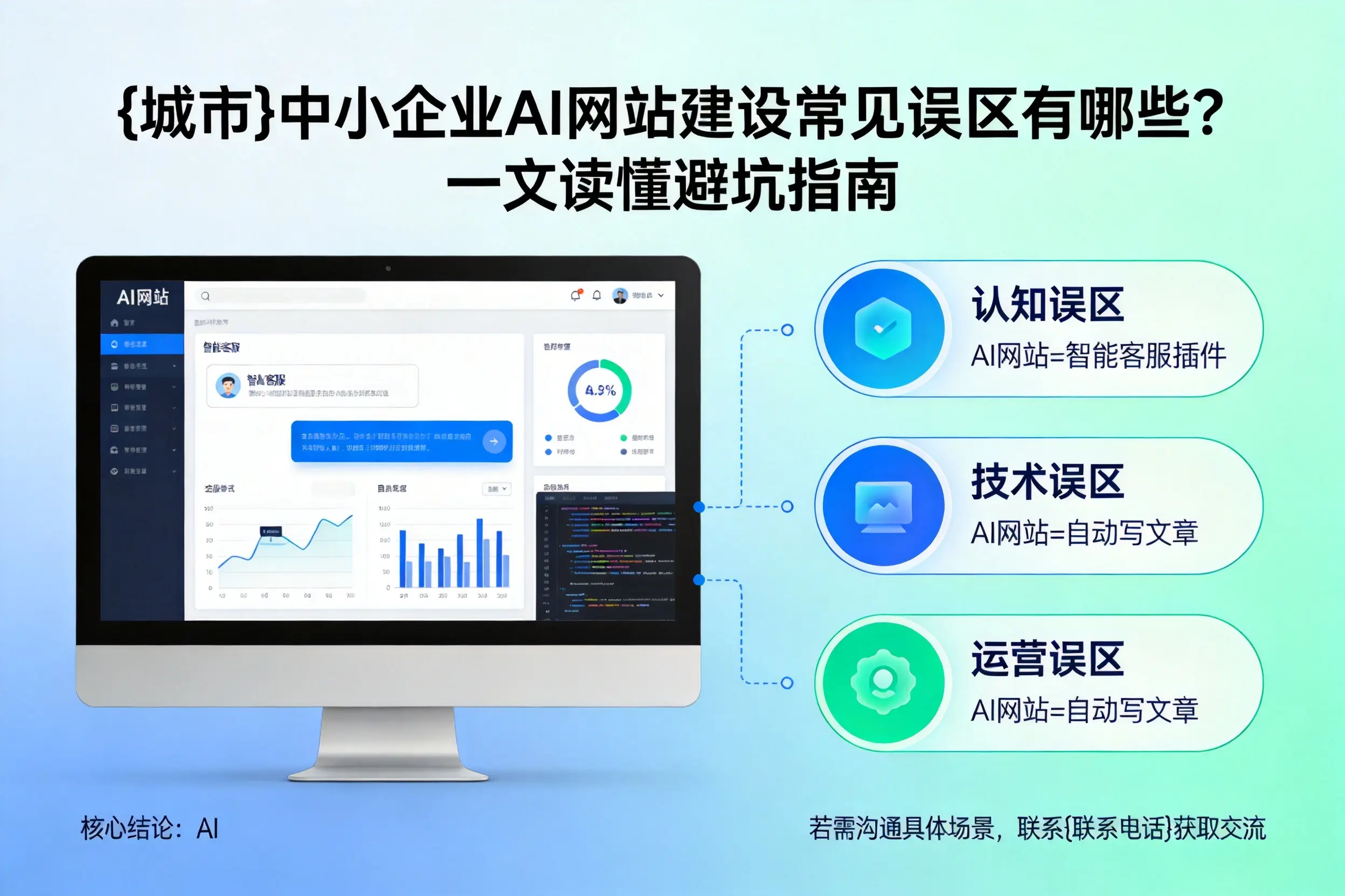 琼海中小企业AI网站建设常见误区有哪些？一文读懂避坑指南