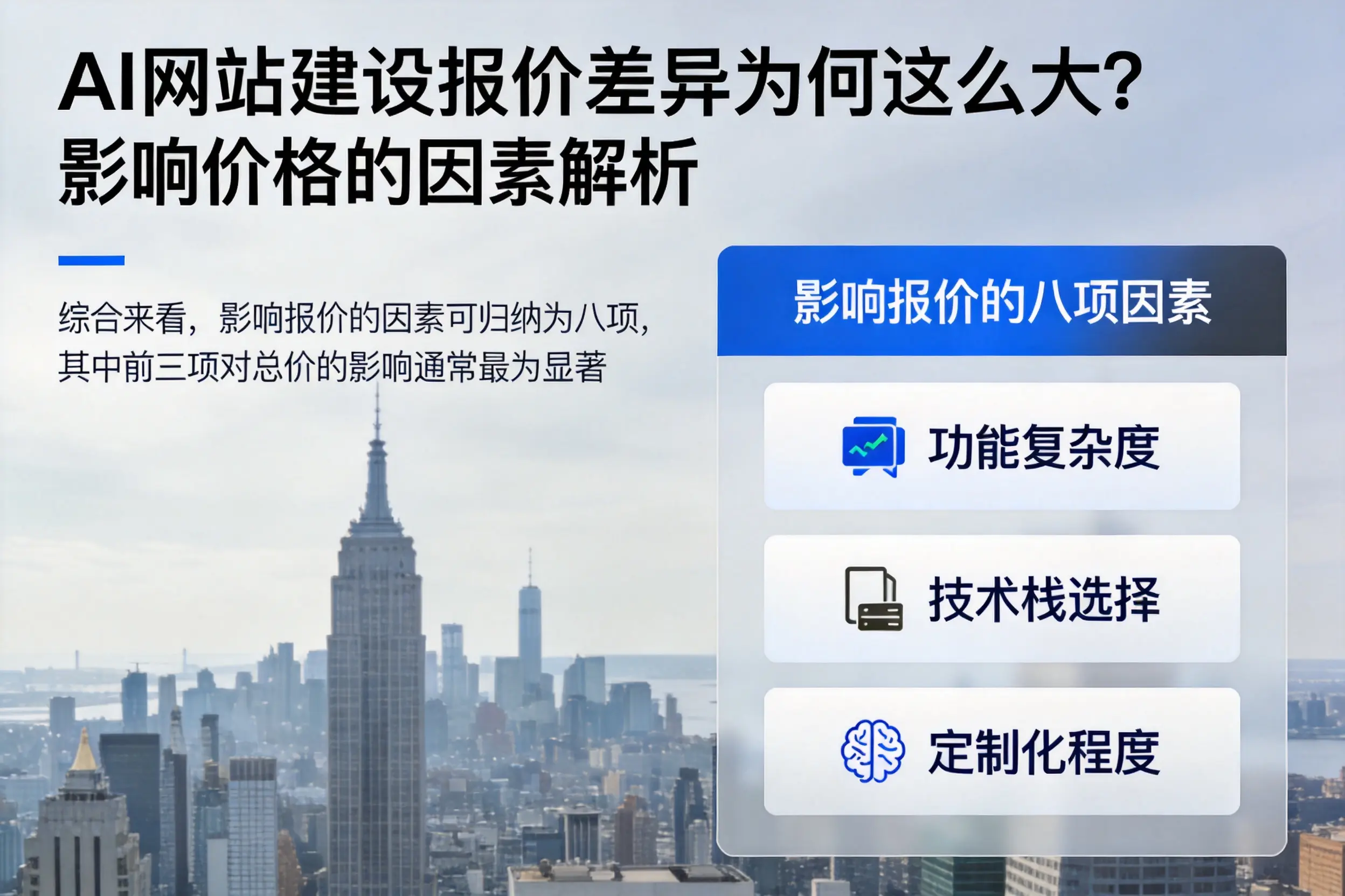 琼海AI网站建设报价差异为何这么大?影响价格的因素解析