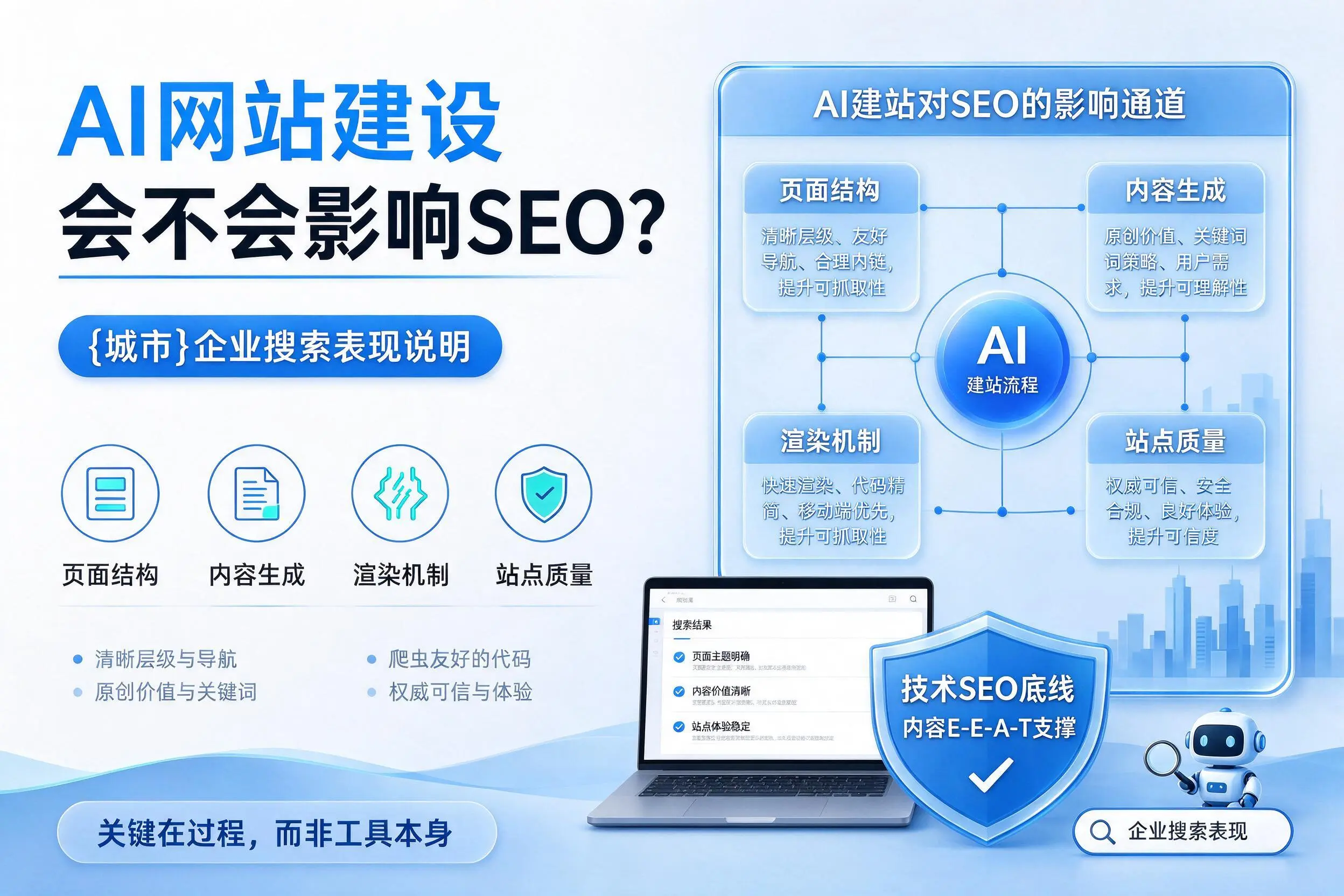 AI网站建设会不会影响SEO?琼海企业搜索表现说明
