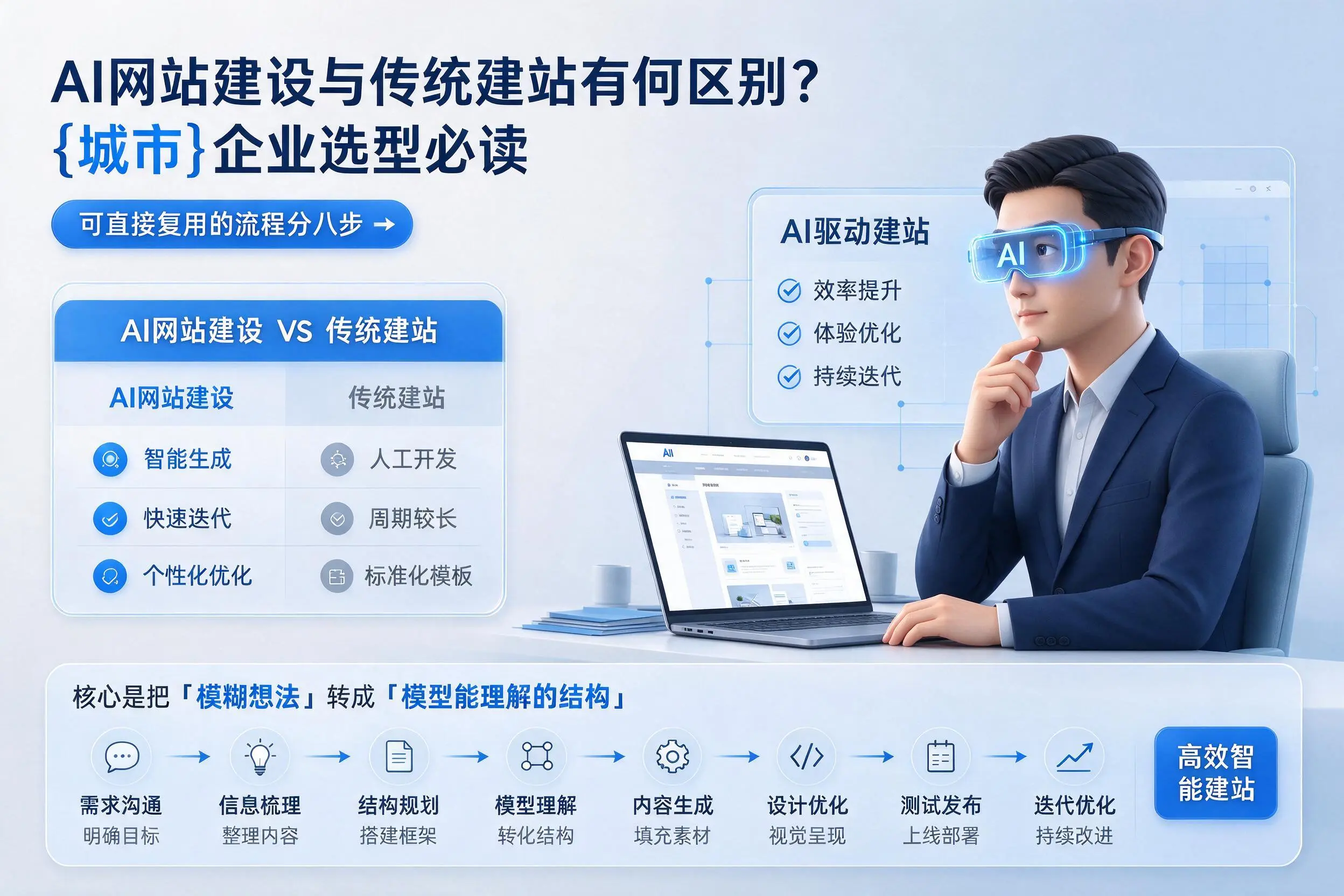 AI网站建设与传统建站有何区别？琼海企业选型必读