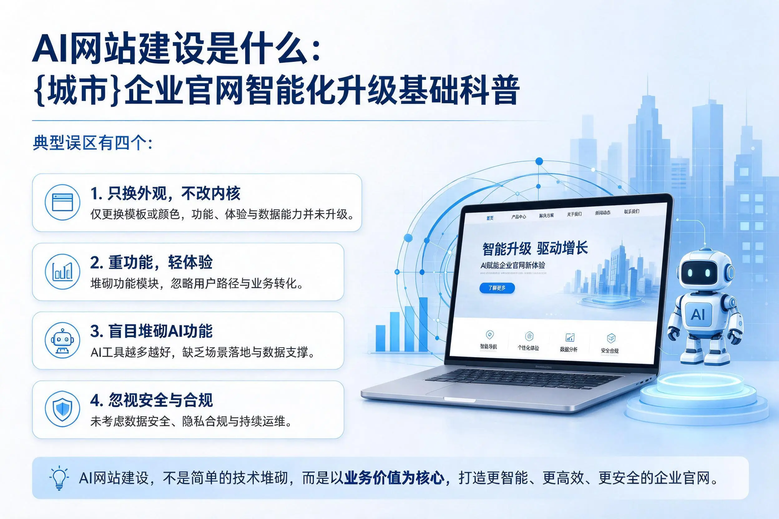 AI网站建设是什么:琼海企业官网智能化升级基础科普