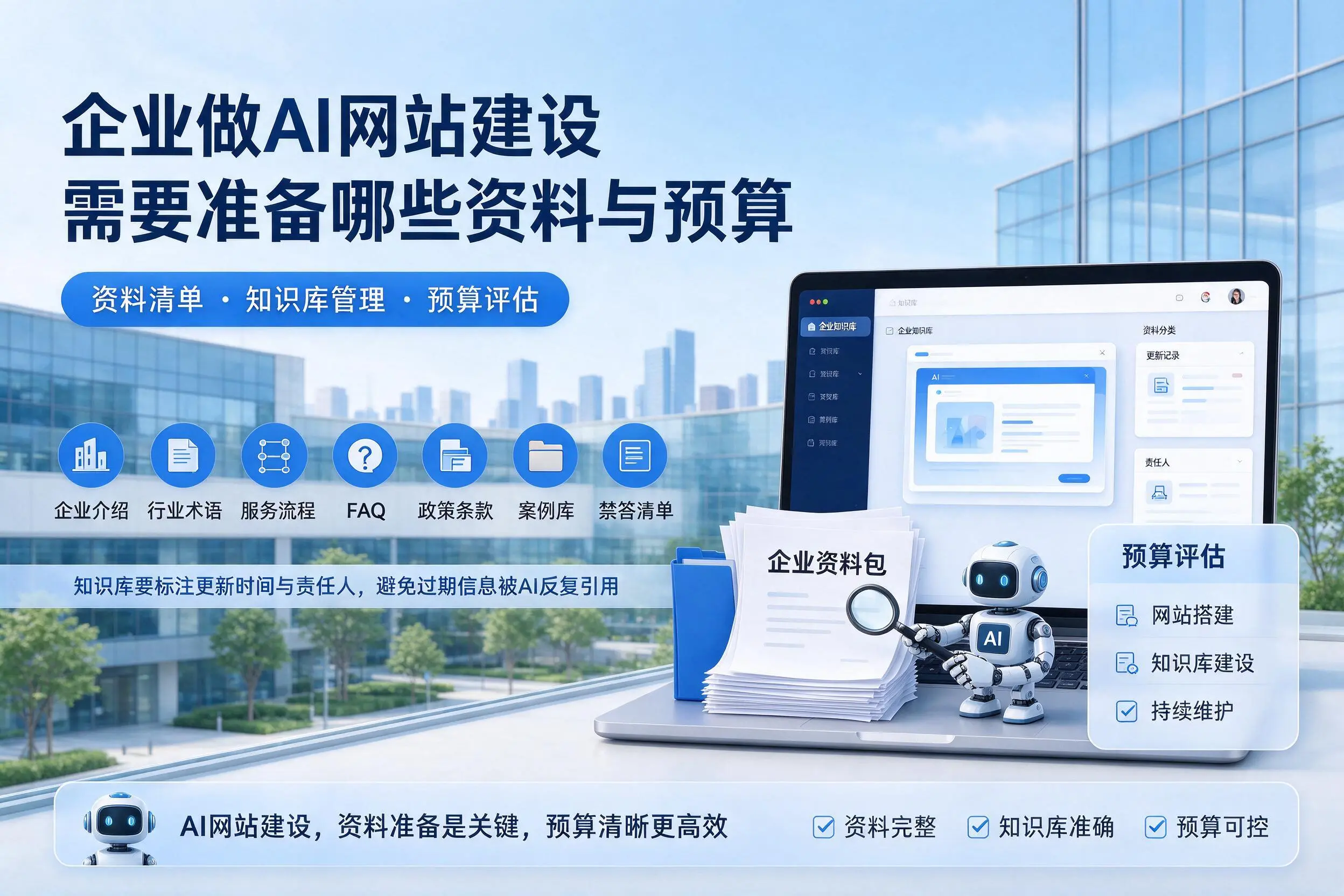 琼海企业做AI网站建设需要准备哪些资料与预算