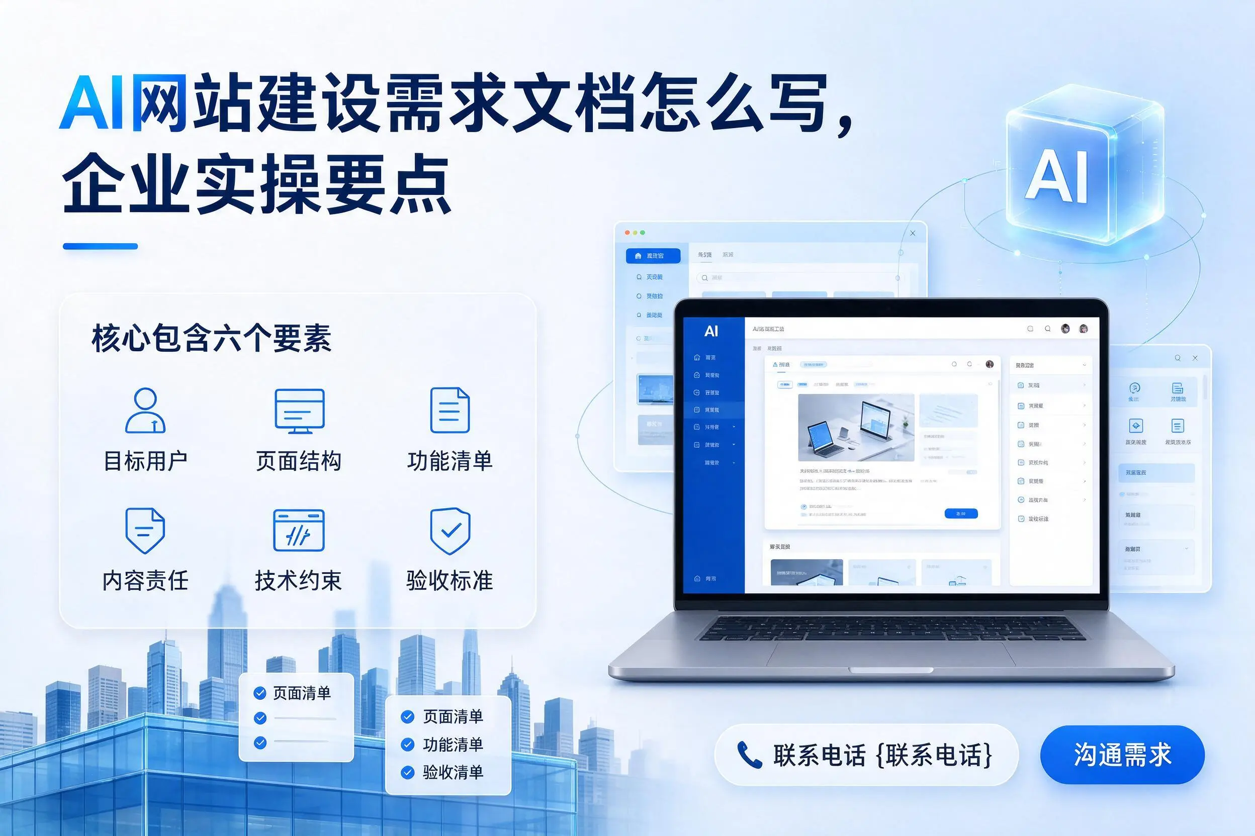 AI网站建设需求文档怎么写，琼海企业实操要点
